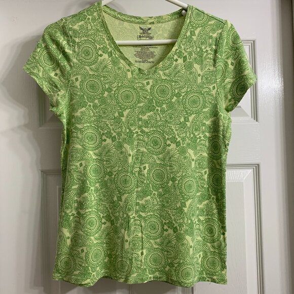 Faded Glory Women's Green Genuine Tee, Size L - Picture 1 of 3